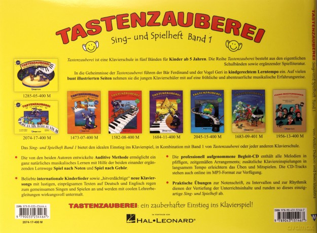 Tastenzauberei Sing- Und Spielheft Band 1 [KSIĄŻKA]