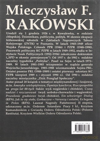 Dzienniki polityczne 1987-1990 - Mieczysław F. Rakowski [KSIĄŻKA]