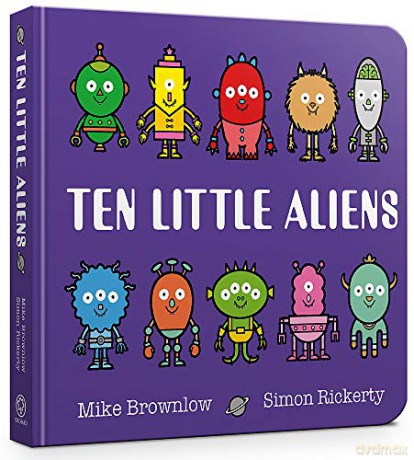 Ten Little Aliens Board Book - Mike Brownlow [KSIĄŻKA]