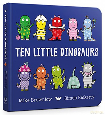 Ten Little Dinosaurs Board Book - Mike Brownlow [KSIĄŻKA]