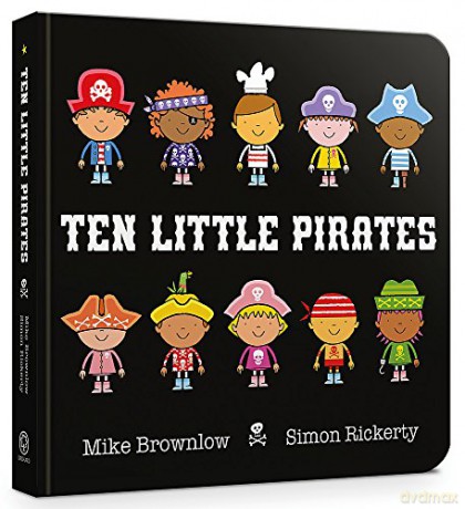 Ten Little Pirates Board Book - Mike Brownlow [KSIĄŻKA]