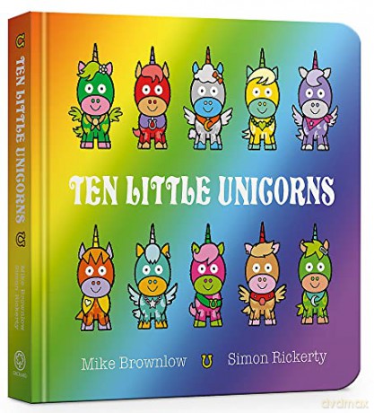 Ten Little Unicorns Board Book - Mike Brownlow [KSIĄŻKA]