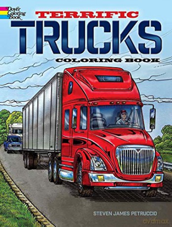Terrific Trucks Coloring Book (Dover Coloring Books) - Steven James Petruccio [KSIĄŻKA]