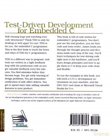 Test Driven Development for Embedded C: Building Hihg Quality Embedded Software (Pragmatic Programmers) - James W. Grenning [KSIĄŻKA]
