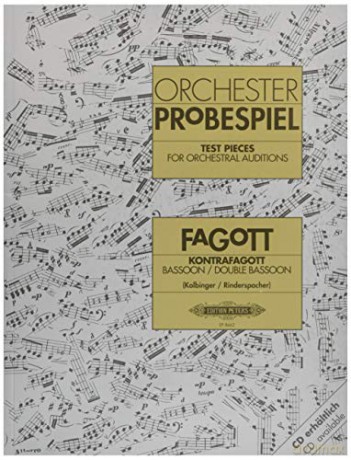 Test Pieces for Orchestral Auditions -- Bassoon, Double Bassoon: Sheet (Edition Peters) [KSIĄŻKA]