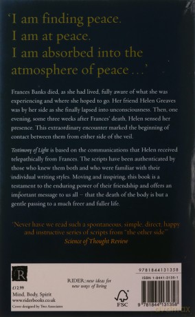 Testimony of Light: An Extraordinary Message of Life After Death - Helen Greaves [KSIĄŻKA]