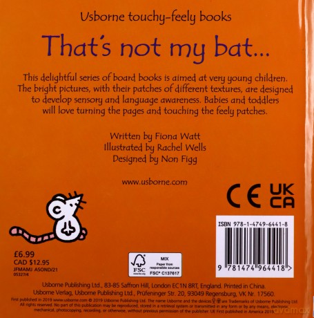 That's not my bat...: 1 - Fiona Watt [KSIĄŻKA]