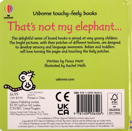 That's not my elephant...: 1 - Fiona Watt [KSIĄŻKA]