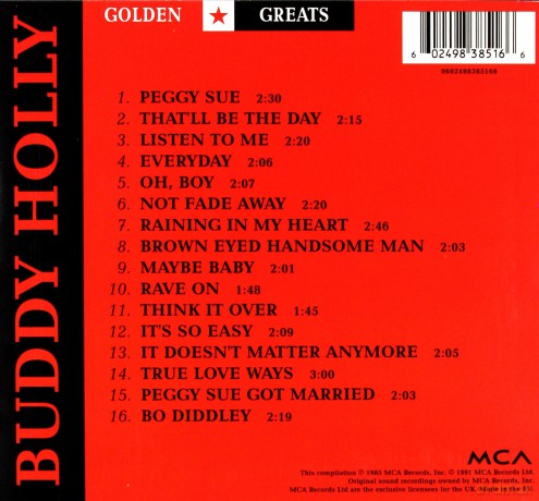 Buddy Holly: Golden Greats (Slidepack) [CD]
