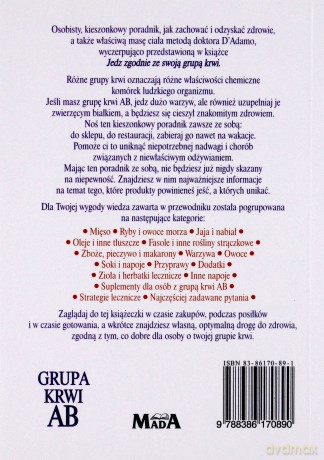 Grupa krwi AB - Peter J. D'Adamo, Catherine Whitney [KSIĄŻKA]