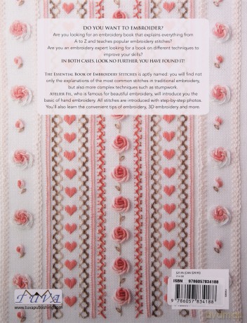 The Essential Book of Embroidery Stitches: Beautiful Hand Embroidery Stitches - 100+ Stitches with Step-by-Step Photos and Explanations - Atelier Fil [KSIĄŻKA]