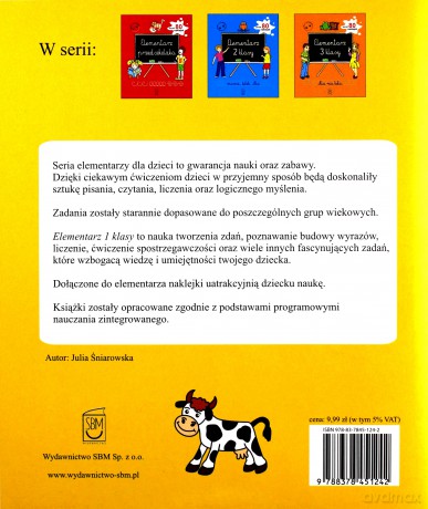 Elementarz 1 klasy - Julia Śniarowska [KSIĄŻKA]