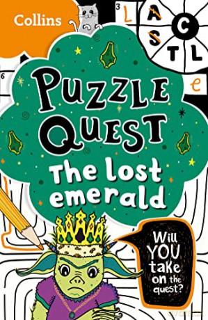 The Lost Emerald: Solve more than 100 puzzles in this adventure story for kids aged 7+ (Puzzle Quest) - Kia Marie Hunt [KSIĄŻKA]