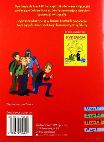 Dyktanda dla klas I-III. Poszukiwacze skarbów i przygód - Iwona Czarkowska [KSIĄŻKA]