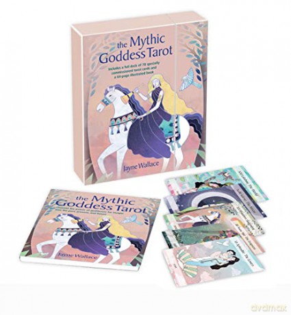 The Mythic Goddess Tarot: Includes a full deck of 78 specially commissioned tarot cards and a 64-page illustrated book - Jayne Wallace [KSIĄŻKA]