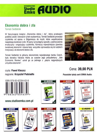 Ekonomia dobra i zła - Thomas Sedlacek (digipack) [AUDIOBOOK] [CD]