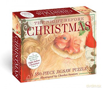 The Night Before Christmas: A 550-piece Family Jigsaw Puzzle Featuring the Night Before Christmas! - Charles Santore [KSIĄŻKA]