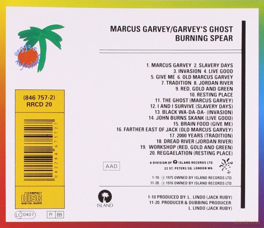 Burning Spear: Marcus Garvey [CD]