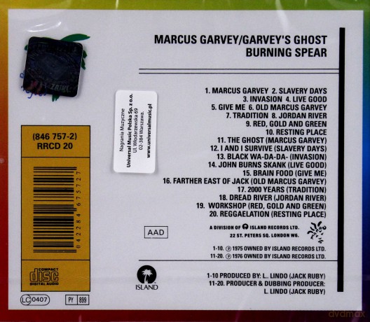 Burning Spear: Marcus Garvey [CD]