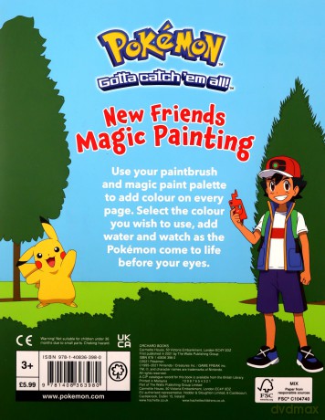 The Official Pokémon: New Friends Magic Painting - Pokémon [KSIĄŻKA]