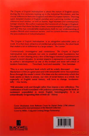 The Origins of English Individualism: Family, Property and Social Transition. - Alan Macfarlane [KSIĄŻKA]