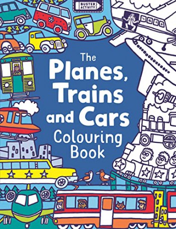 The Planes, Trains And Cars Colouring Book - Chris Dickason [KSIĄŻKA]