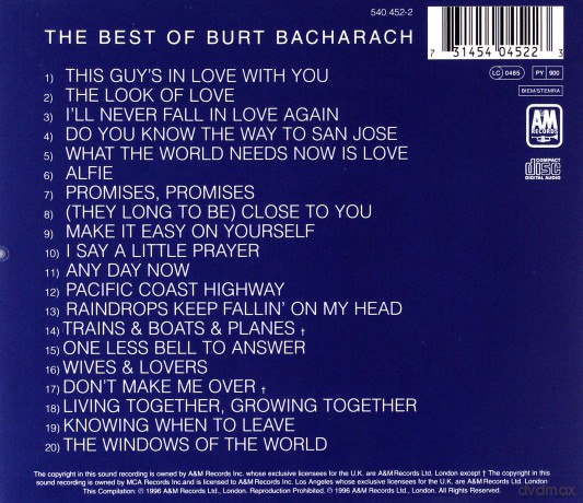 Burt Bacharach: The Best Of... [CD]