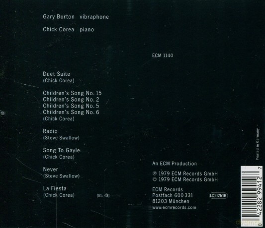 Burton/Corea: Duet [CD]