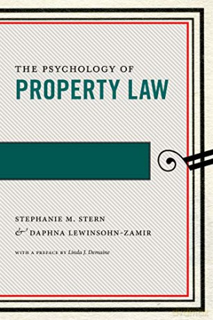 The Psychology of Property Law: 3 (Psychology and the Law) - Daphna Lewinsohn-Zamir [KSIĄŻKA]