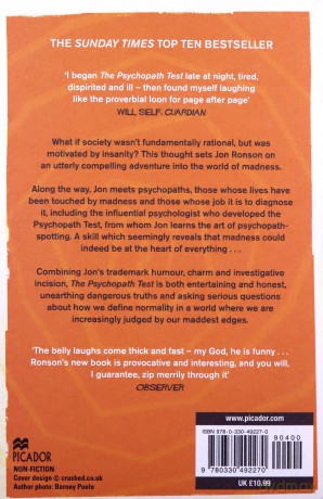 The Psychopath Test: A Journey Through the Madness Industry - Jon Ronson [KSIĄŻKA]