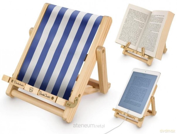 Book Chair podstawka pod książkę/tablet Leżak niebieska