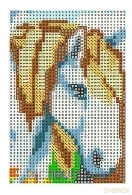 Diamentowa mozaika - Koń 10x15 cm