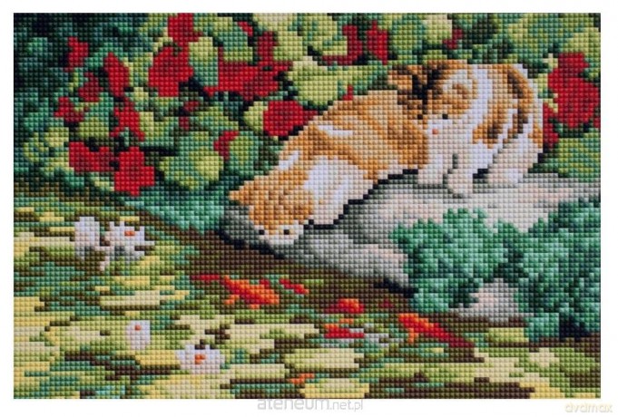 Diamentowa mozaika - Młodzi łowcy 20x30 cm