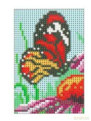 Diamentowa mozaika - Motyl 10x15 cm