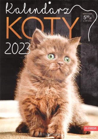 Kalendarz 2023 A4 ścienny koty [KALENDARZ]