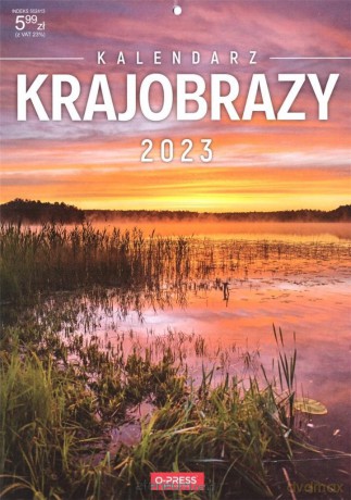 Kalendarz 2023 A4 ścienny krajobrazy [KALENDARZ]