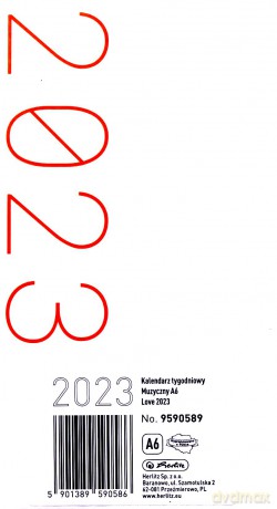 Kalendarz 2023 A6 Love [KALENDARZ]