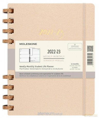 Kalendarz 2023 akademicki XL (twardy) remake oyster [KALENDARZ]