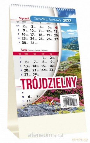 Kalendarz 2023 Biurkowy trójdzielny LUX [KALENDARZ]