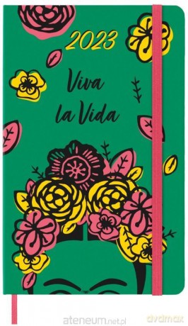 Kalendarz 2023 dzienny 12ML Frida Kahlo green [KALENDARZ]