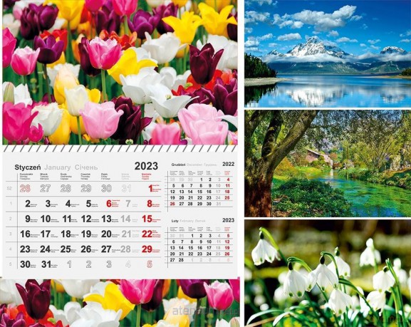 Kalendarz 2023 jednodzielny mix [KALENDARZ]