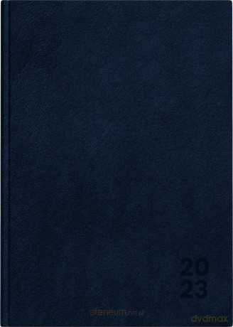 Kalendarz 2023 książkowy A5 Basic DTP granat [KALENDARZ]
