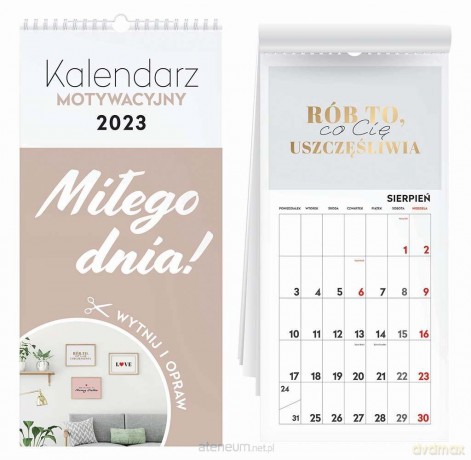 Kalendarz 2023 motywacyjny Hasła [KALENDARZ]
