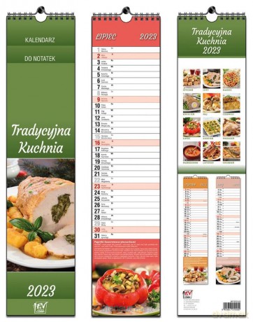 Kalendarz 2023 paskowy 13 planszowy Kuchnia [KALENDARZ]