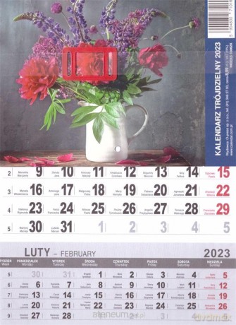 Kalendarz 2023 ścienny [KALENDARZ]