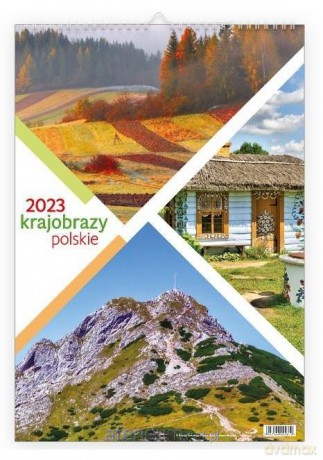 Kalendarz 2023 ścienny - Krajobrazy polskie [KALENDARZ]