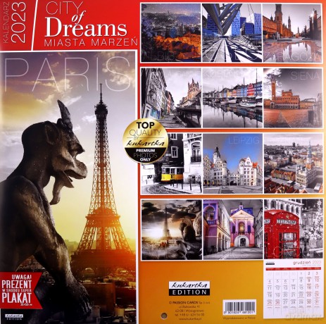 Kalendarz 2023 ścienny Classic City of Dreams [KALENDARZ]