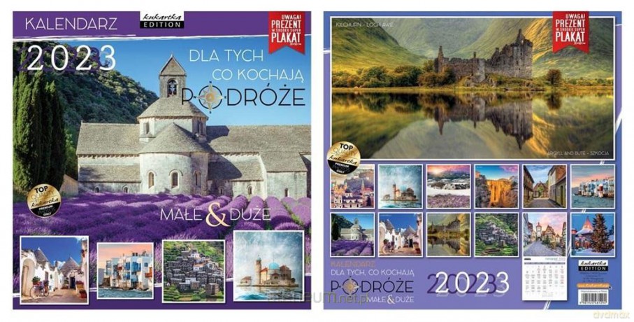 Kalendarz 2023 ścienny Classic Podróże [KALENDARZ]