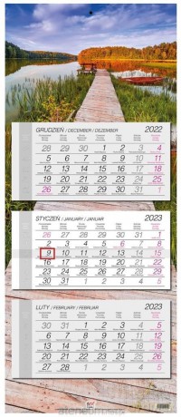 Kalendarz 2023 trójdzielny Kaszuby [KALENDARZ]