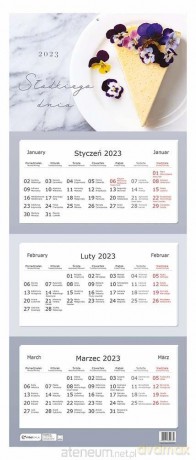 Kalendarz 2023 trójdzielny Smacznego [KALENDARZ]